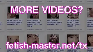 Japanese Asian Tongue Spit Face Nose Licking Sucking Kissing Handjob Good-luck piece - More at fetish-master.net